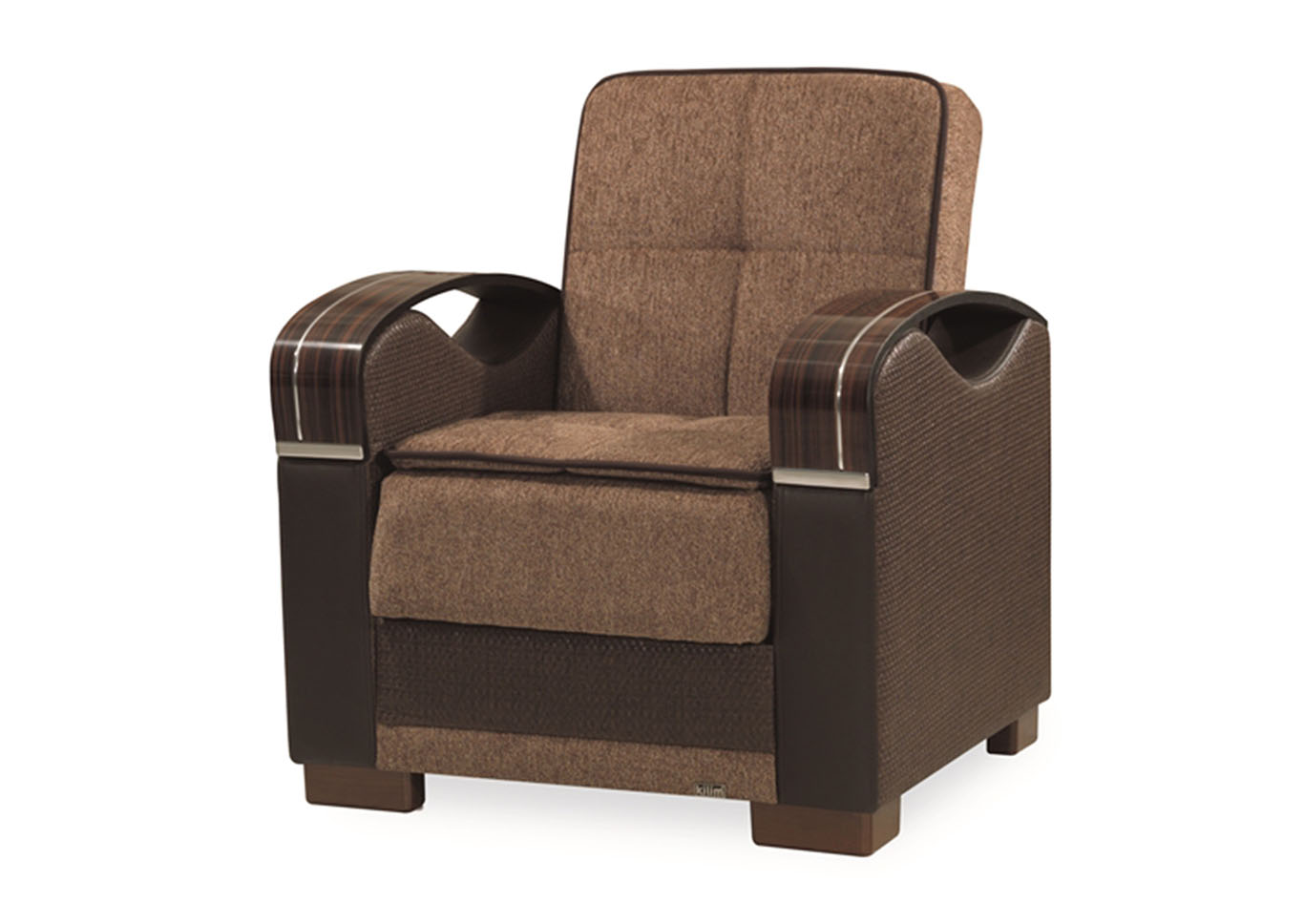 Bristol Brown Chenille Chair,Ottomanson (Previously Casamode)