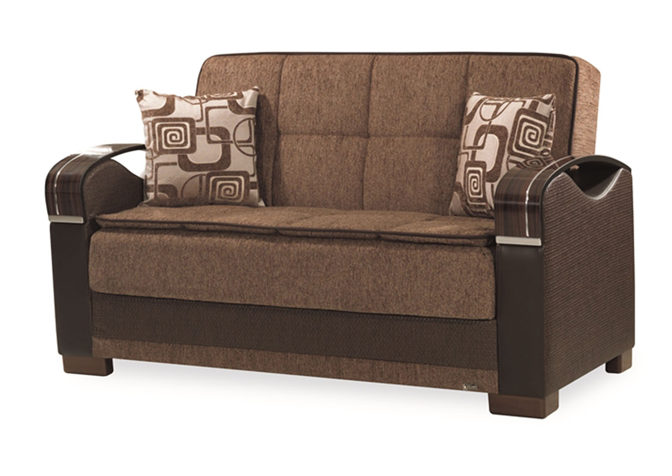 Bristol Brown Chenille Love Seat,Ottomanson (Previously Casamode)