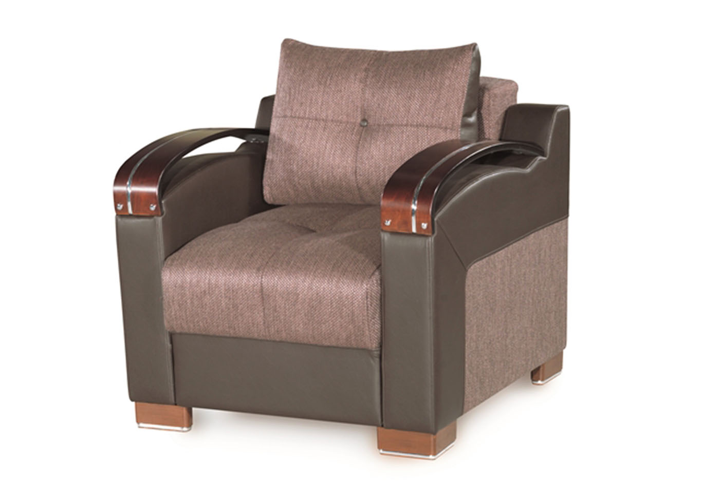 Divan Deluxe Brown Chenille Chair,Ottomanson (Previously Casamode)