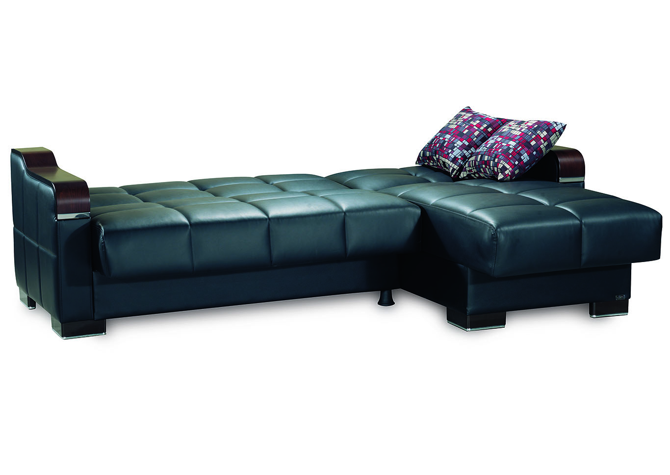 Down Town Black Sectional L+C,Ottomanson (Previously Casamode)