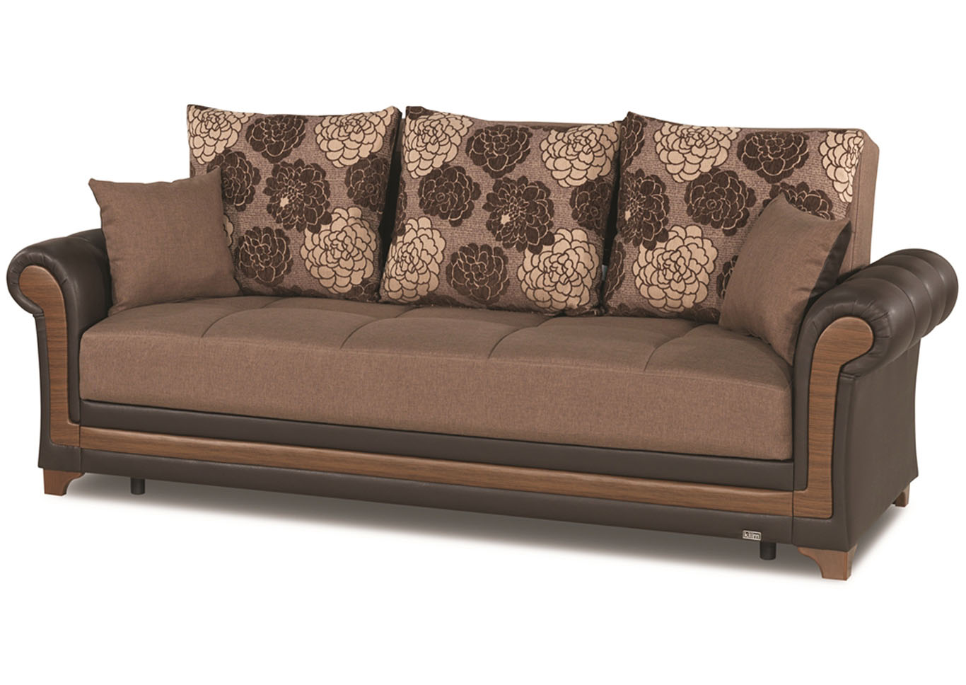 Dream Decor Brown Polyester Sofabed,Ottomanson (Previously Casamode)