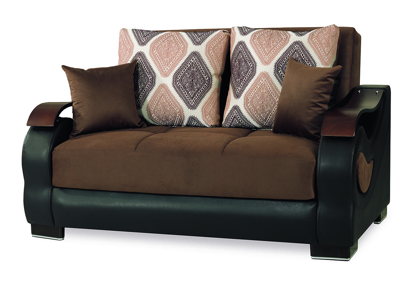 Metroplex Brown Loveseat,Ottomanson (Previously Casamode)