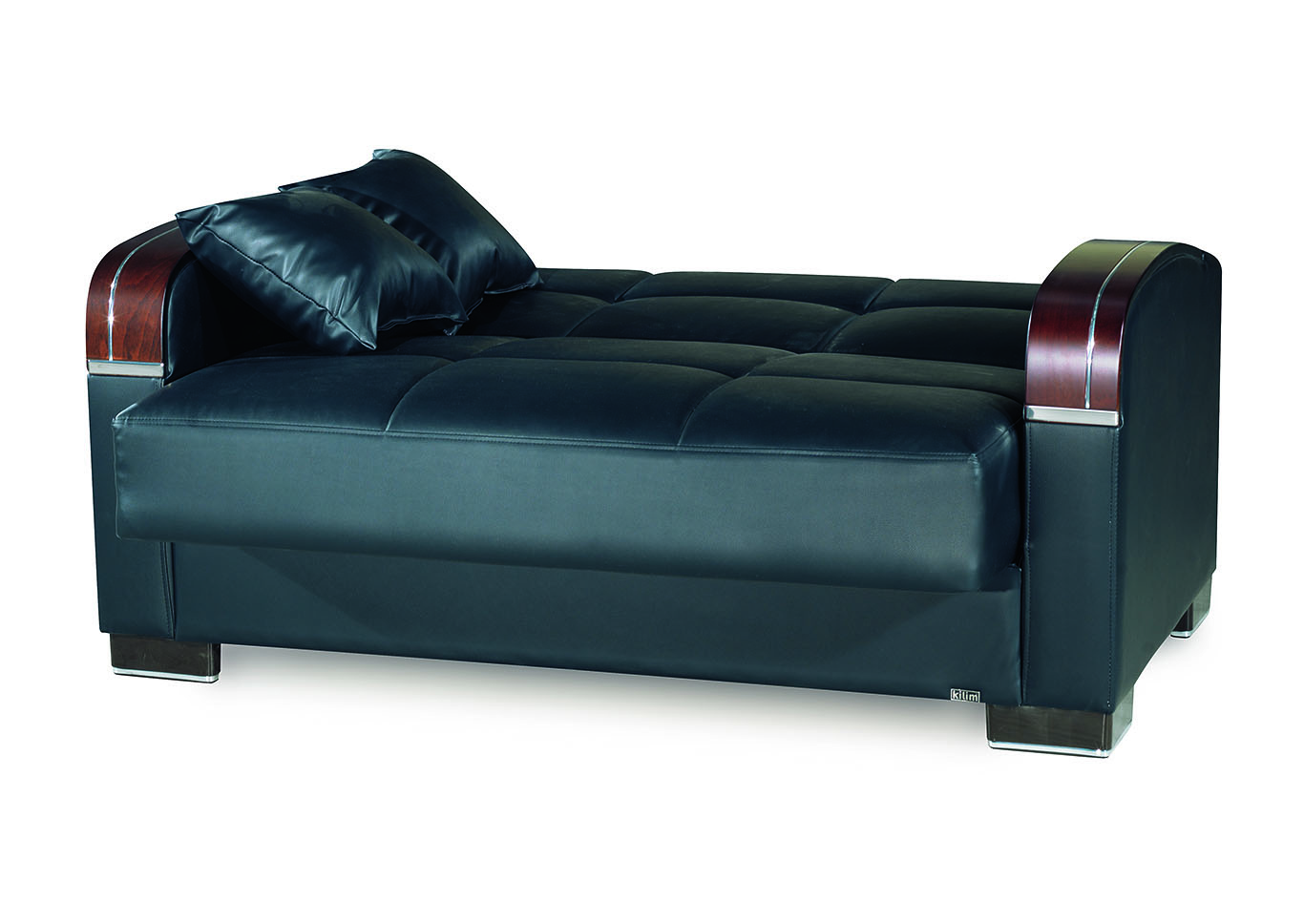 Mobimax Black Loveseat,Ottomanson (Previously Casamode)