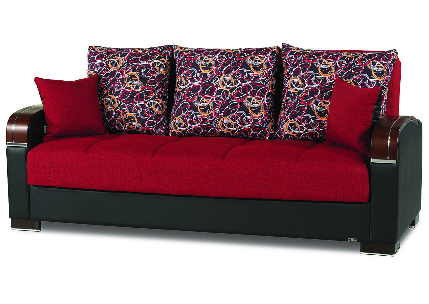 Mobimax Red Sofabed,Ottomanson (Previously Casamode)