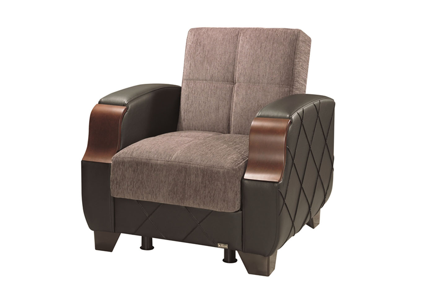 Molina Floket Gray Chenille Armchair,Ottomanson (Previously Casamode)