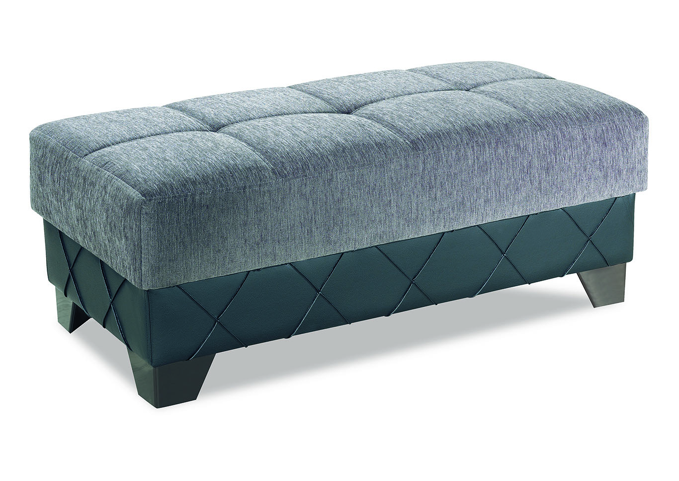 Molina Grey Ottoman,Ottomanson (Previously Casamode)