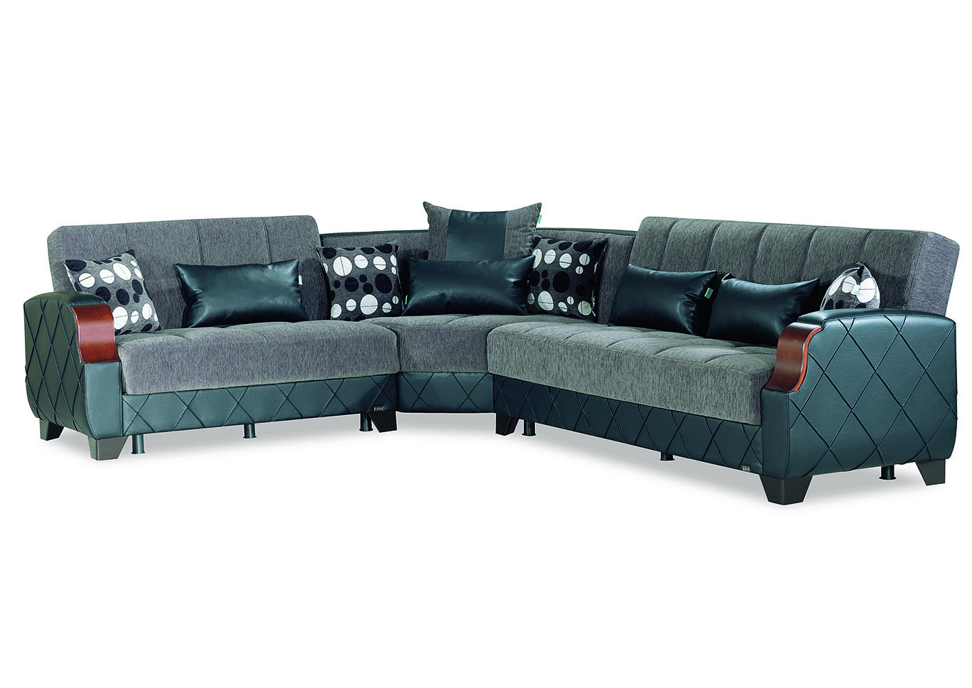 Molina Grey Sectional,Ottomanson (Previously Casamode)