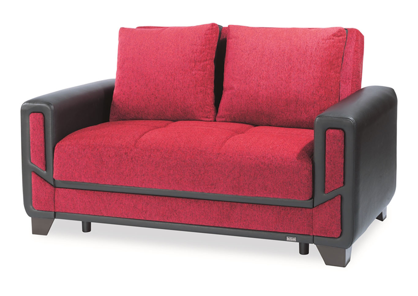 Mondo Burgundy Chenille Love Seat,Ottomanson (Previously Casamode)