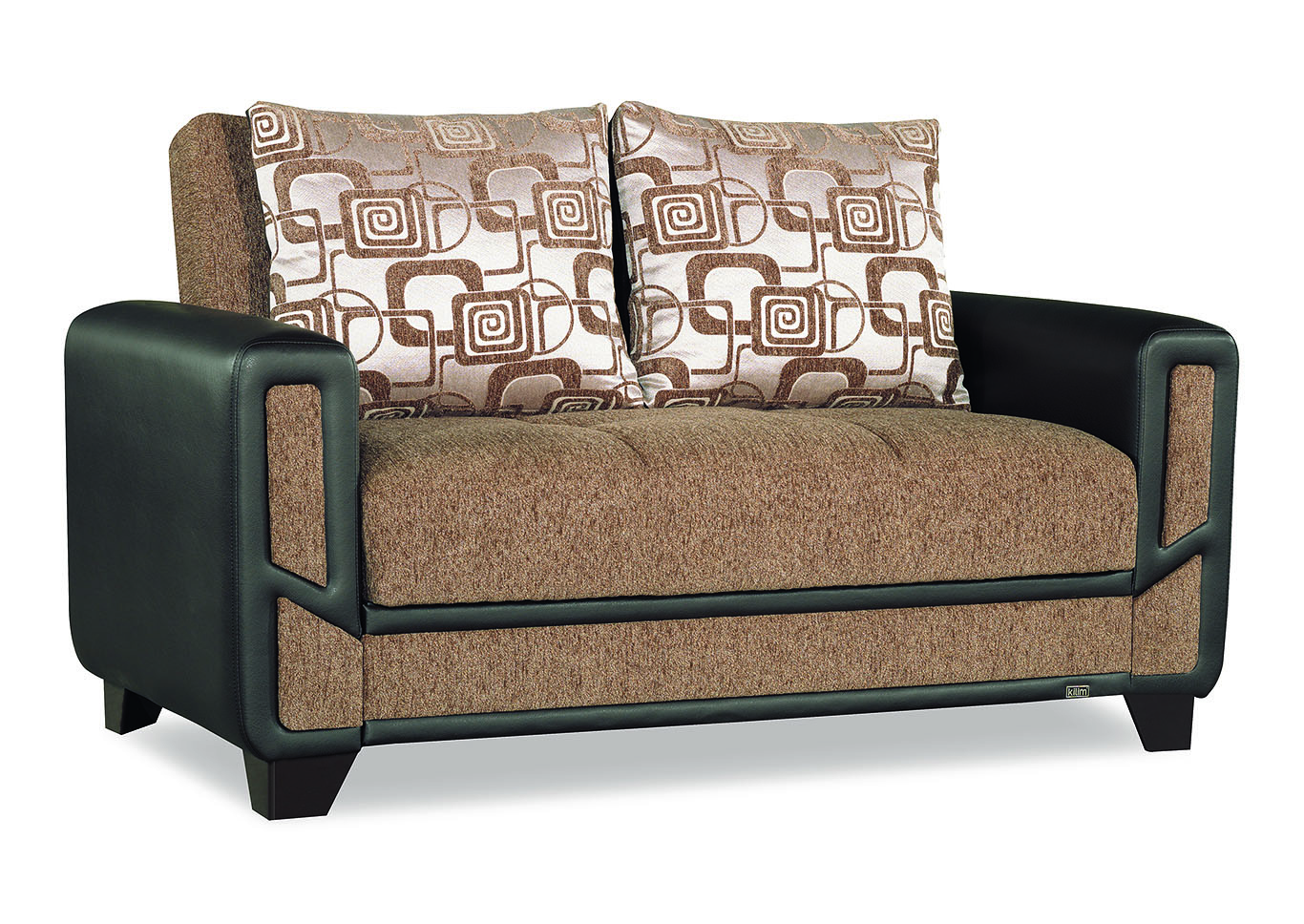 Mondo Modern Brown Loveseat,Ottomanson (Previously Casamode)