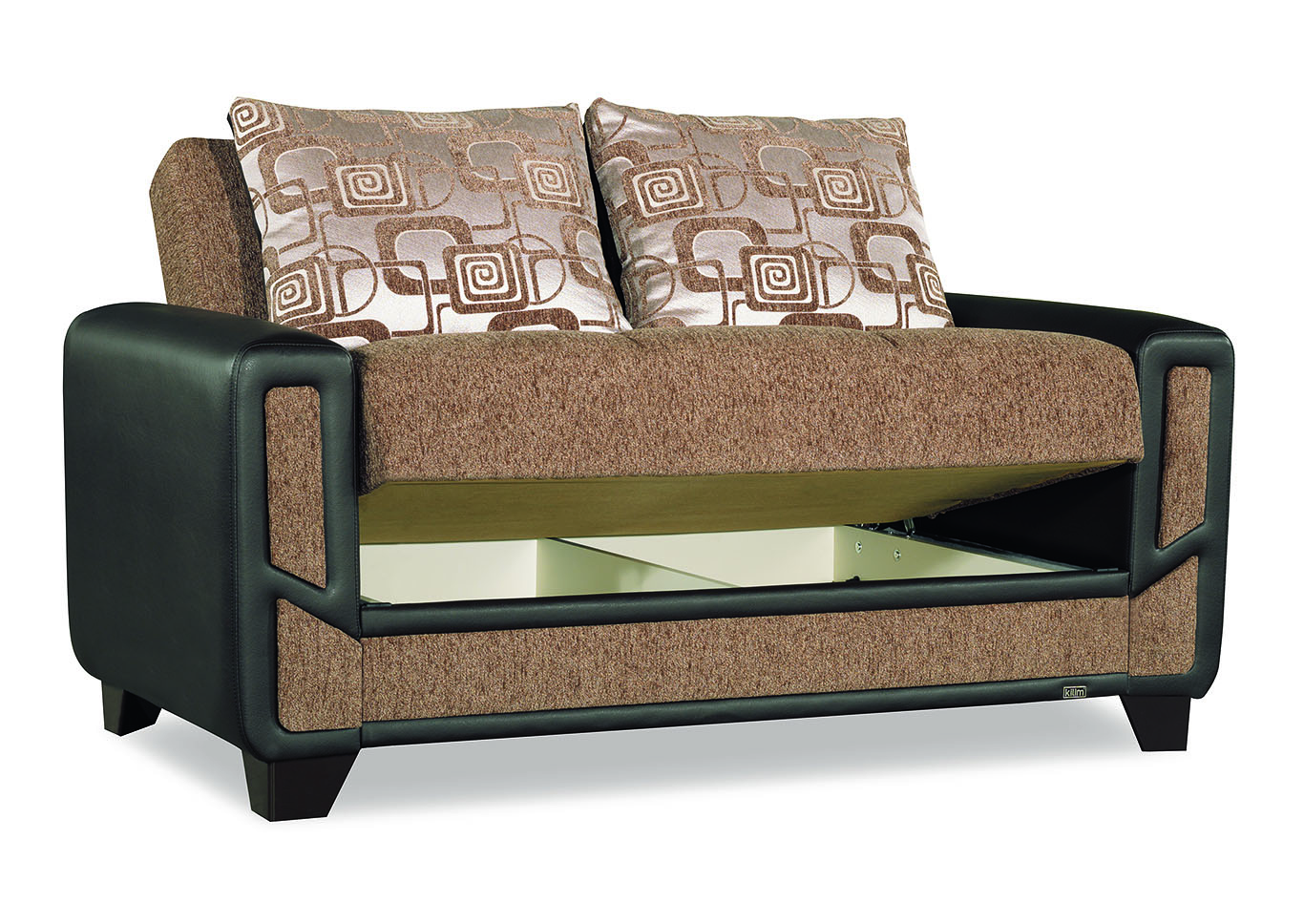 Mondo Modern Brown Loveseat,Ottomanson (Previously Casamode)