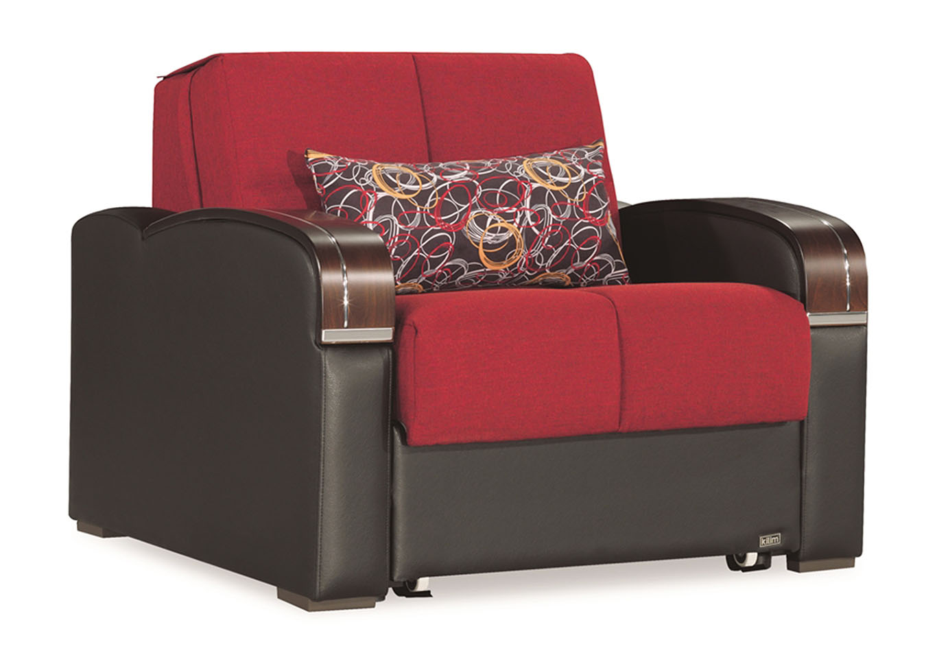 Sleep Plus Red Polyester Chair Sleeper,Ottomanson (Previously Casamode)