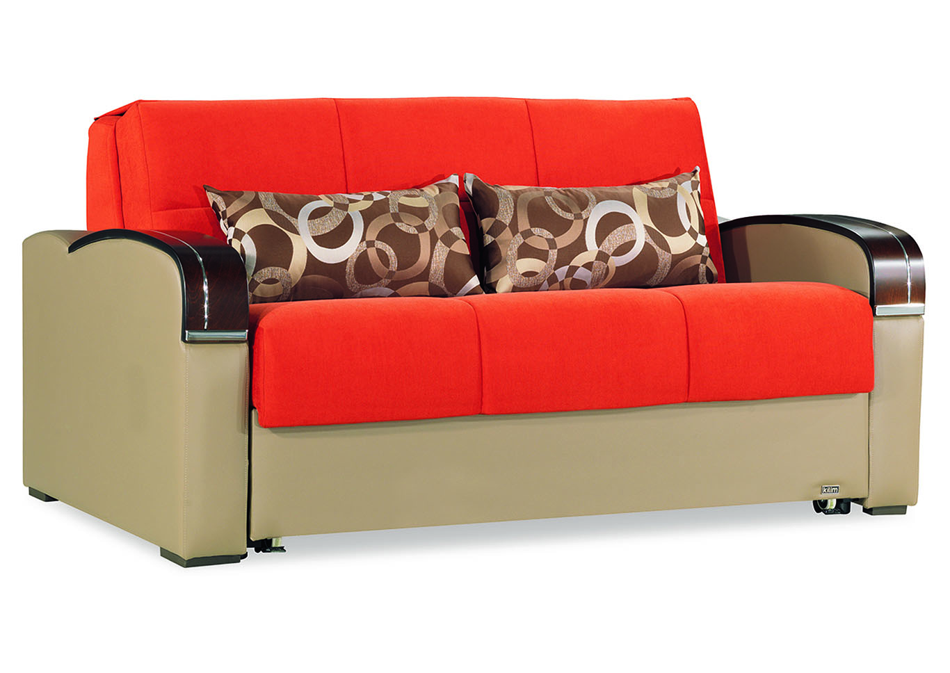 Sleep Plus Orange Loveseat Sleeper,Ottomanson (Previously Casamode)