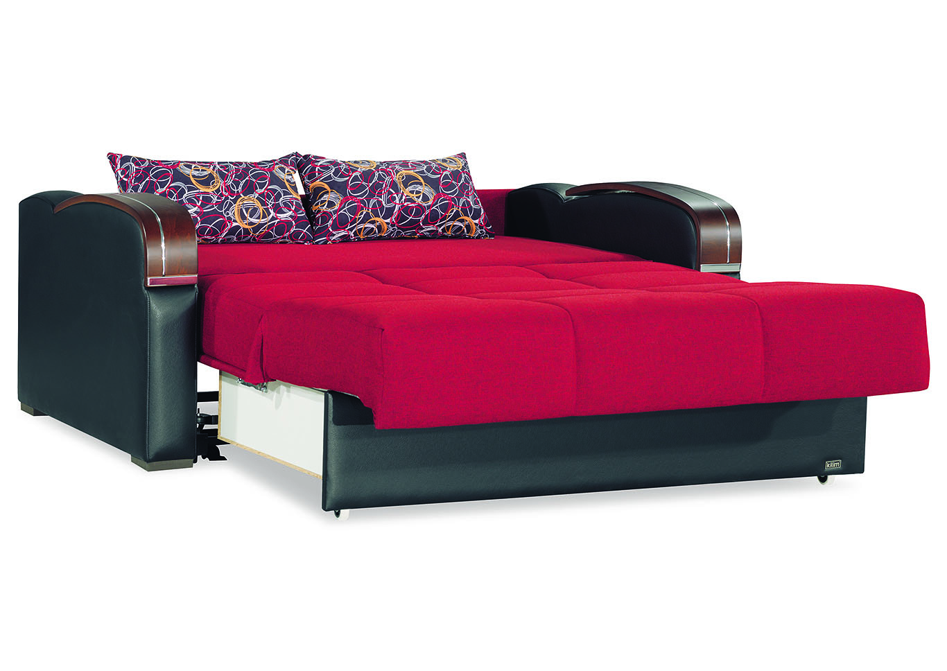 Sleep Plus Red Loveseat Sleeper,Ottomanson (Previously Casamode)