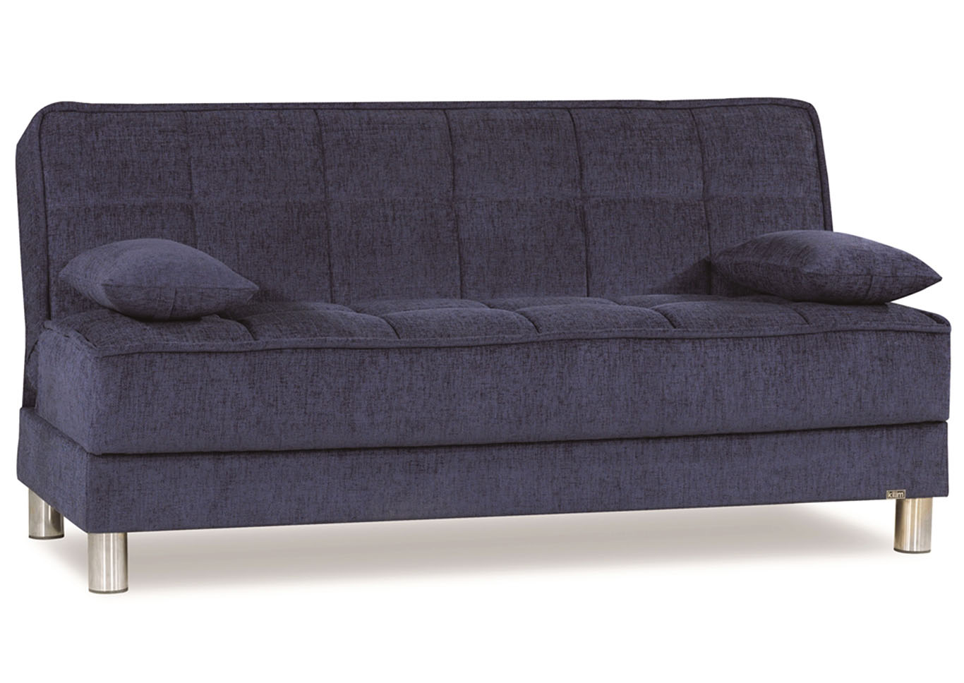 Smart Fit Dark Blue Chenille Sofabed,Ottomanson (Previously Casamode)