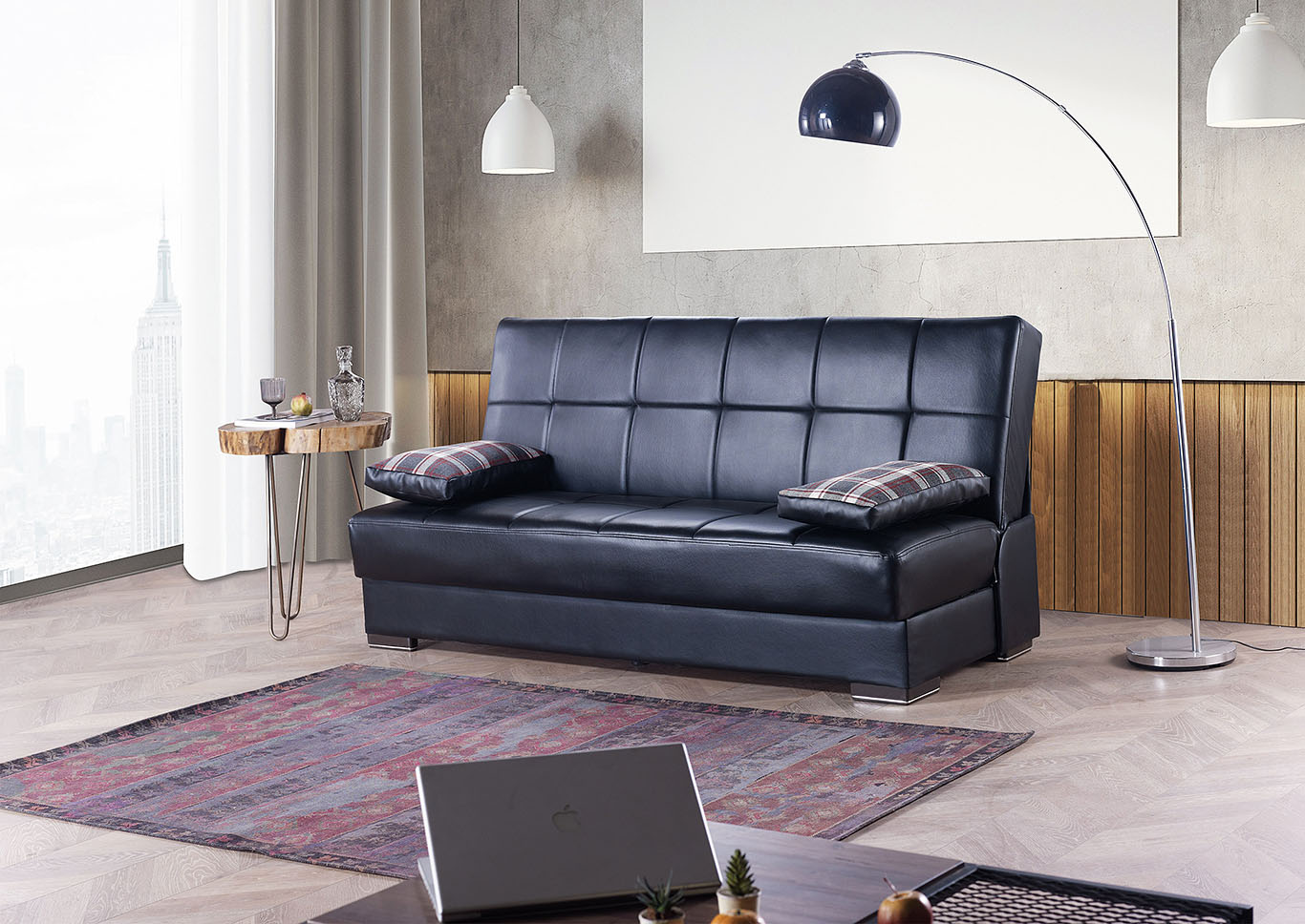 Soho Black Sofabed,Ottomanson (Previously Casamode)