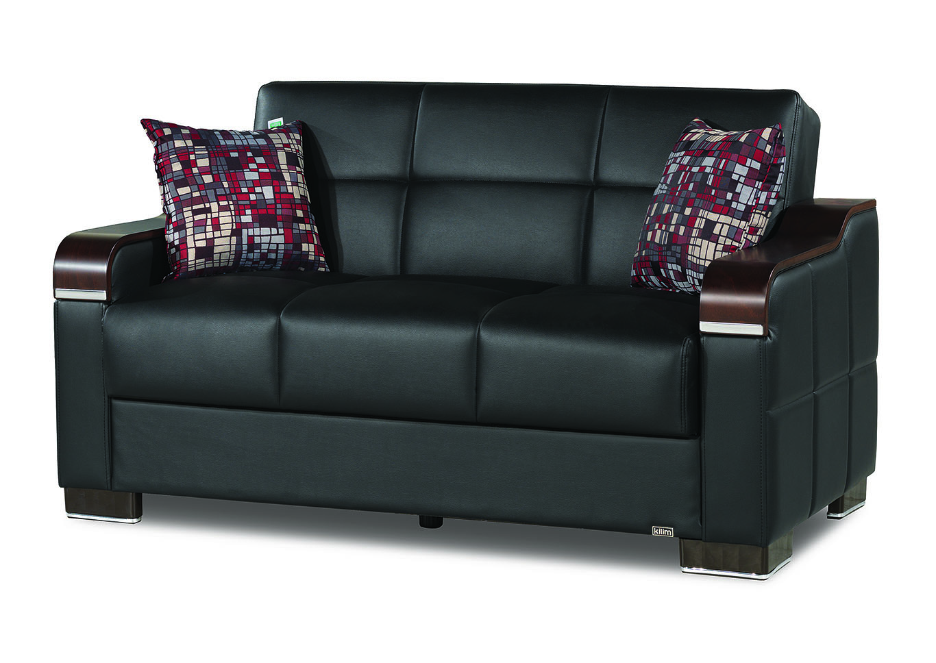 Uptown Black Loveseat,Ottomanson (Previously Casamode)