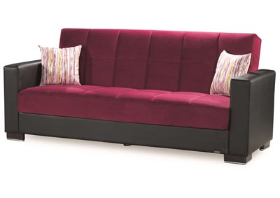 Image for Armada Burgundy #10 Microfiber Sofa