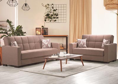 Image for Armada Brown #12 Chenille Polyester Sofa & Loveseat