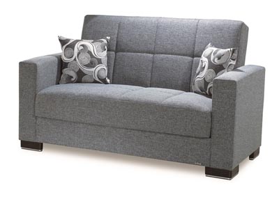 Image for Armada Gray #13 Chenille Polyester Love Seat