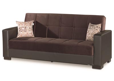 Image for Armada Brown #7 Microfiber Sofa