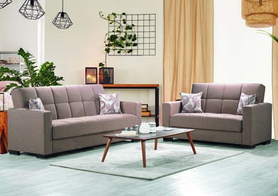 Image for Armada Brown Set of Sofabed & Loveseat