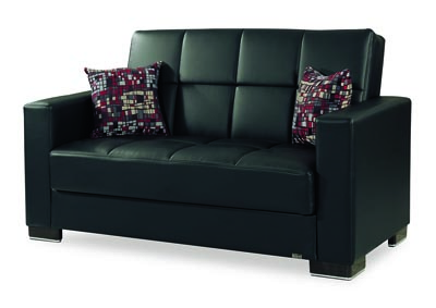 Image for Armada Black Loveseat