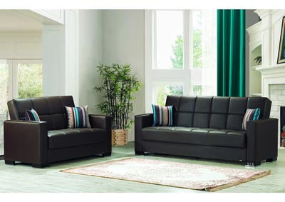 Image for Armada Brown Set of Sofabed & Loveseat