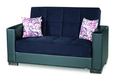 Image for Armada Black Loveseat