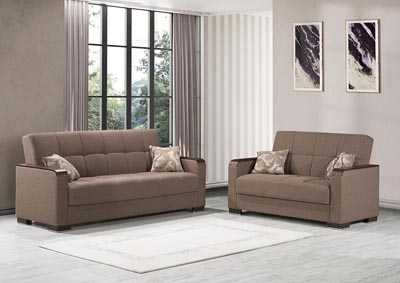 Image for Armada X Brown Set of Sofabed & Loveseat