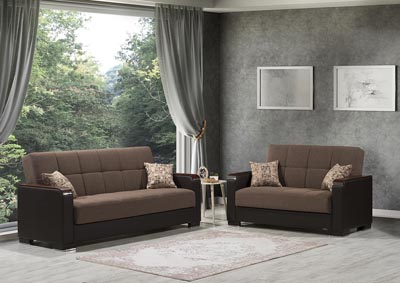 Image for Armada X Brown Set of Sofabed & Loveseat