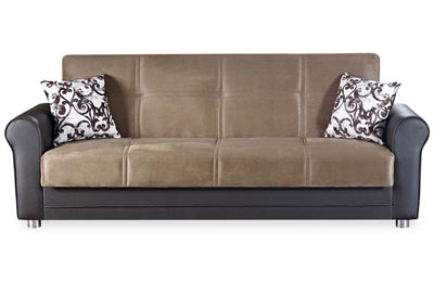 Image for Avalon Plus Dark Beige Microfiber Sofabed