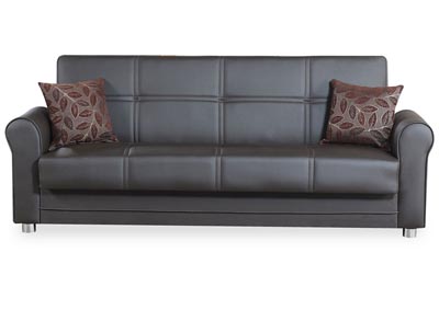 Image for Avalon Plus Zen Brown PU Sofabed