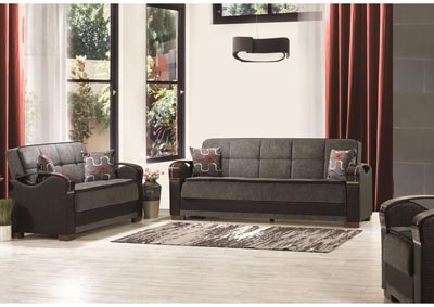 Image for Bristol Gray Chenille Sofabed & Loveseat