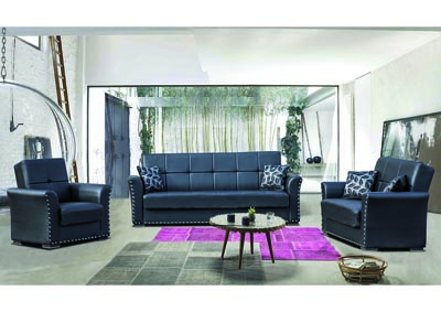 Image for Diva Black Three-Piece Seating Set