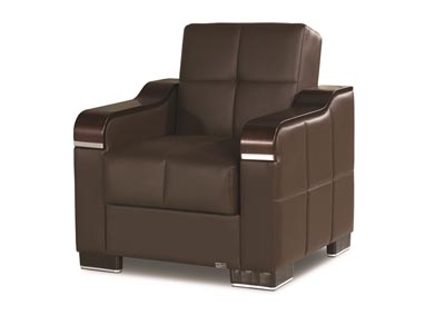 Downtown Brown PU Chair,Ottomanson (Previously Casamode)