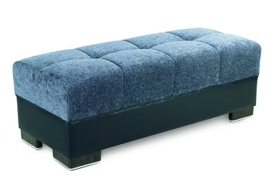 Image for Down Town Grey Ottoman
