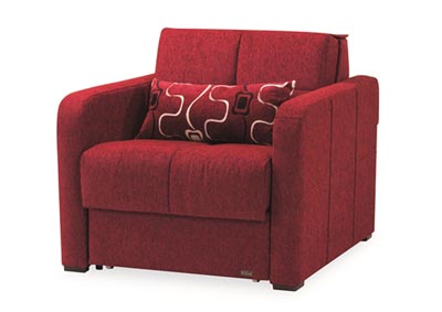 Image for Ferra Fashion Burgundy Chenille Chair Sleeper