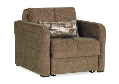 Image for Ferra Fashion Brown Arm Chair Sleeper