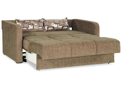 Ferra Fashion Brown Loveseat Sleeper,Ottomanson (Previously Casamode)