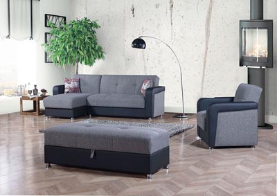 Image for Harmony Black Ottoman