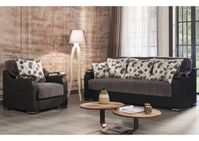 Image for Horizon Gray Chenille Sofabed & Loveseat