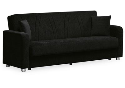 Elegance Black Chenille Sofabed,Ottomanson (Previously Casamode)