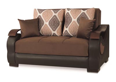 Image for Metroplex Brown Microsuede Love Seat