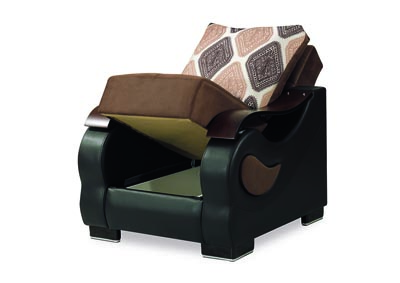 Metroplex Brown Arm Chair,Ottomanson (Previously Casamode)