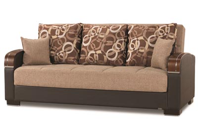 Image for Mobimax Brown Polyester Sofabed