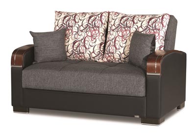 Image for Mobimax Gray Polyester Love Seat