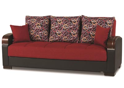 Image for Mobimax Red Polyester Sofabed