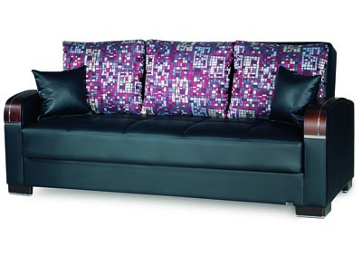 Mobimax Black Sofabed,Ottomanson (Previously Casamode)