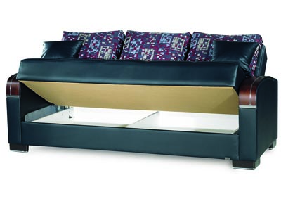 Mobimax Black Sofabed,Ottomanson (Previously Casamode)