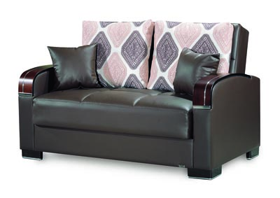 Mobimax Brown Loveseat,Ottomanson (Previously Casamode)